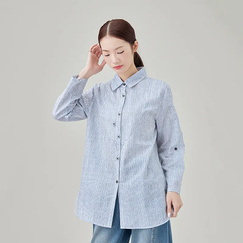 Женская блузка из 100% хлопка, ткань сирсакер с принтом.a-3